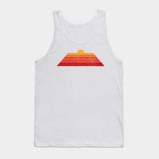 70's Retro Sunset Classic Vintage 70s Sunset Colors Tank Top